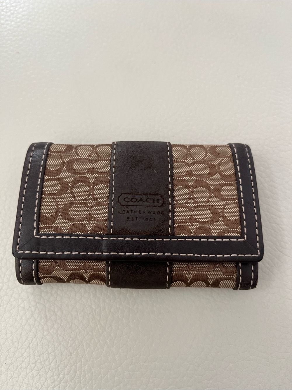 Coach vintage monogram Card and Key Holder